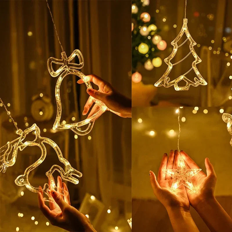 FestiveLights String - Star and Moon Light Garland