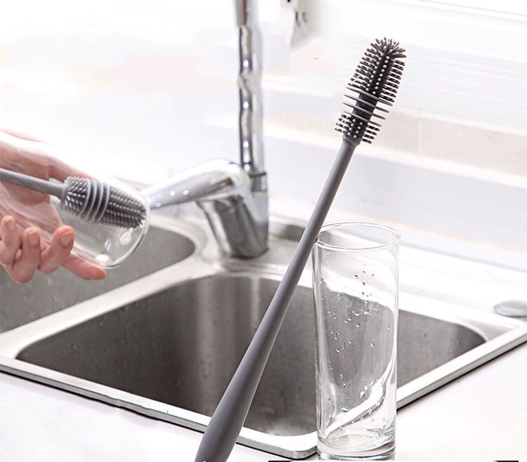 BrushMaster - Silicone Dish Brush for Bottles and Glasses