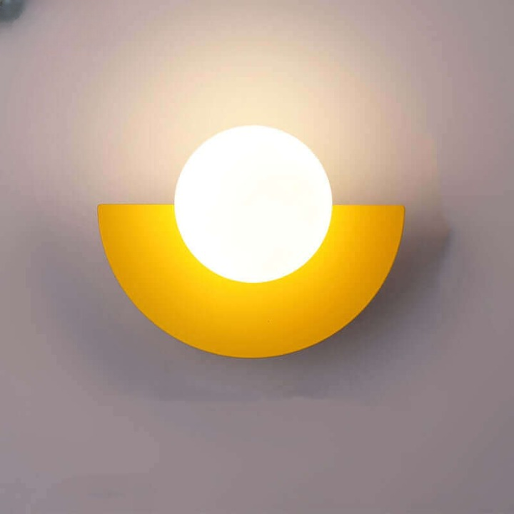 Holmcrest - Metal Half-Moon Wall Lamp