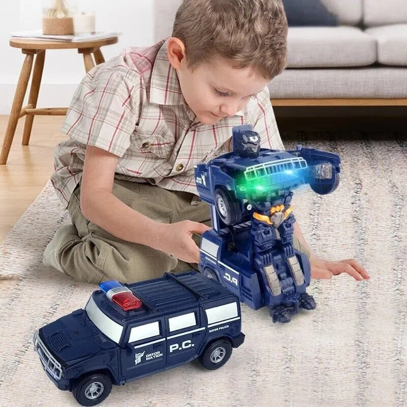 RoboPolice - Transformable Police Car and Robot Toy for Kids