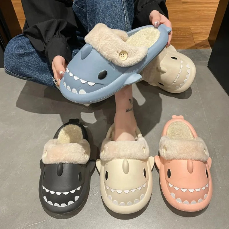 SharkSlippers - Playful Shark Cotton Indoor Slippers