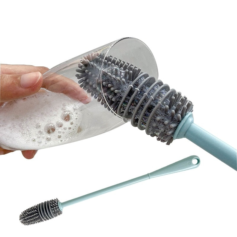 BrushMaster - Silicone Dish Brush for Bottles and Glasses