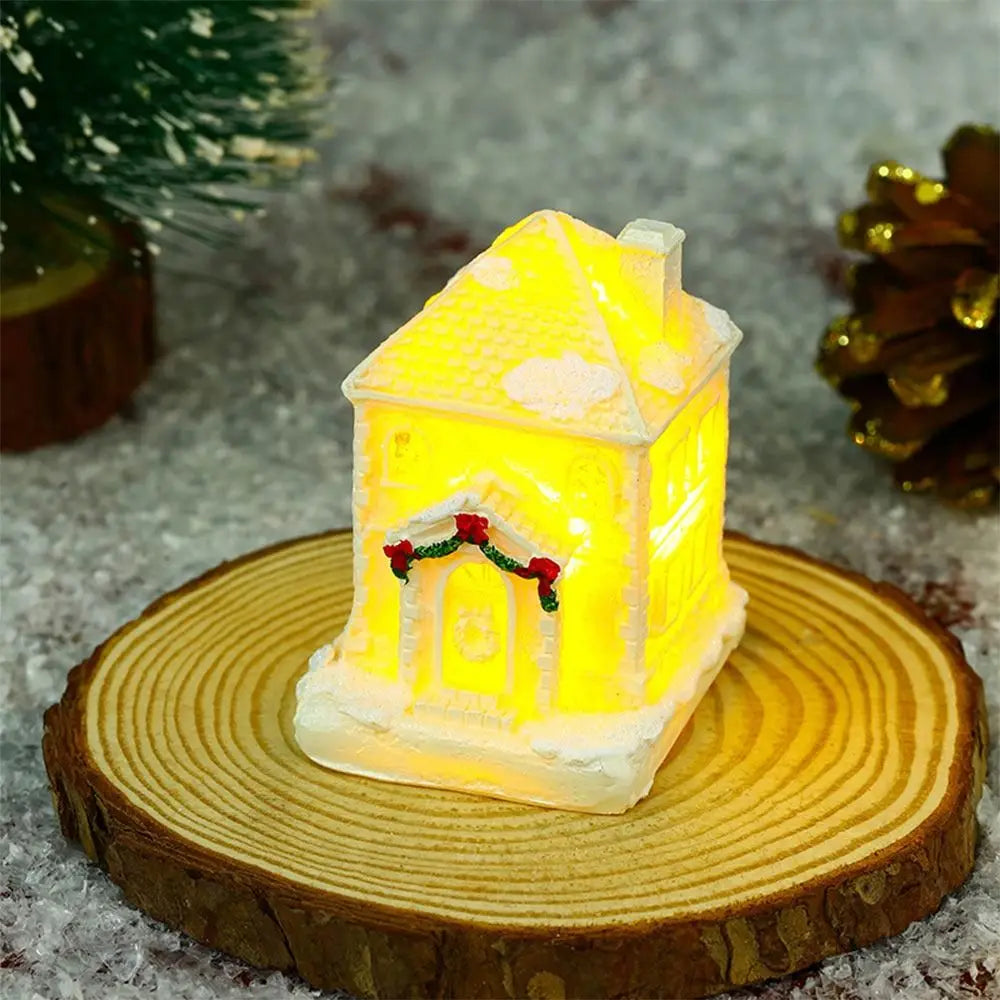 Gibsona - LED Miniature Christmas Village Houses Set