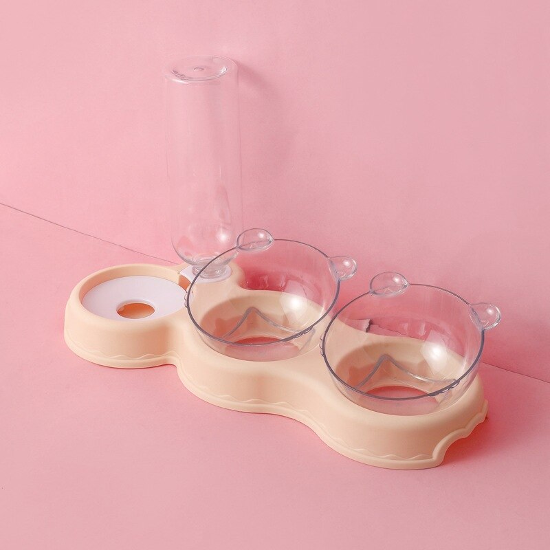 KarlFeast - Stylish 3-in-1 Pet Feeder Bowl