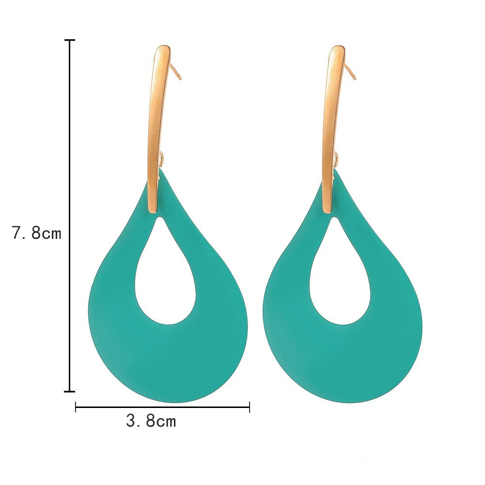Dyvella - Vibrant Lightweight Color Drop Statement Earrings