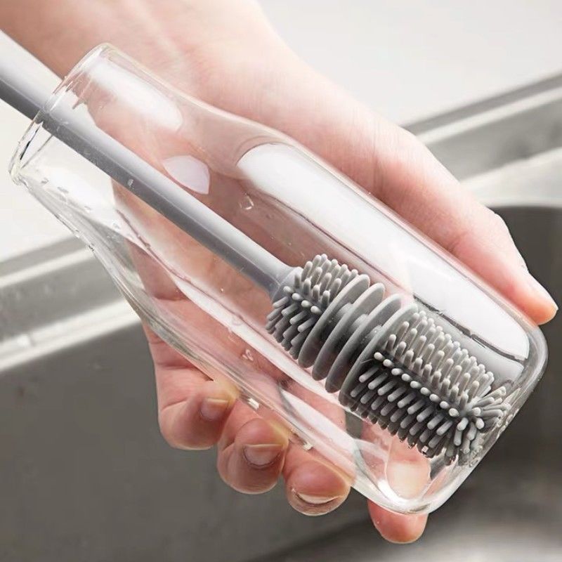 BrushMaster - Silicone Dish Brush for Bottles and Glasses