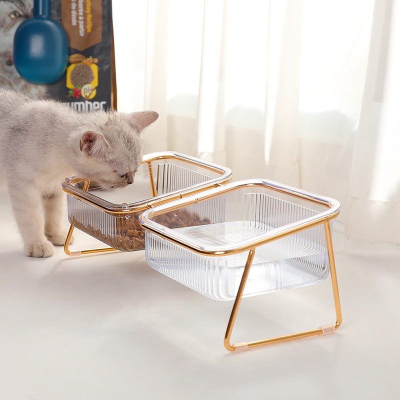 PetChic - Trendy Elevated Feeding Bowl for Cats and Small Dogs