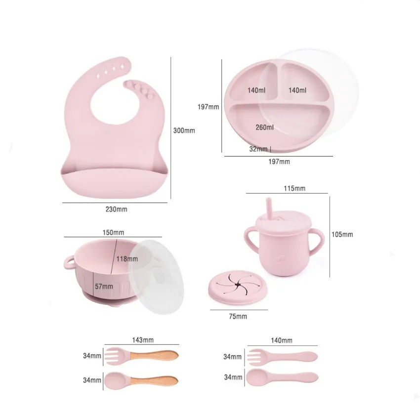 BabyCare Set - 10-Piece BPA-Free Dinnerware Set for Kids