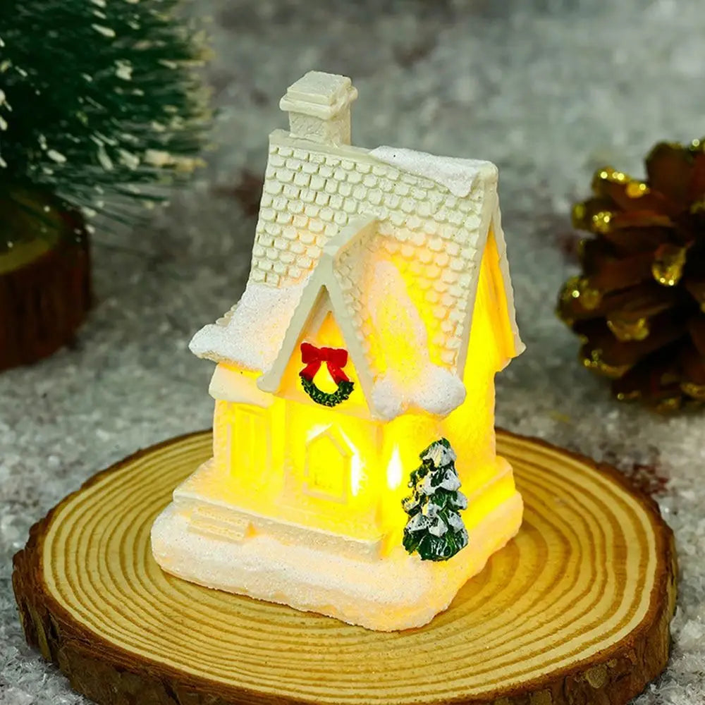 Gibsona - LED Miniature Christmas Village Houses Set