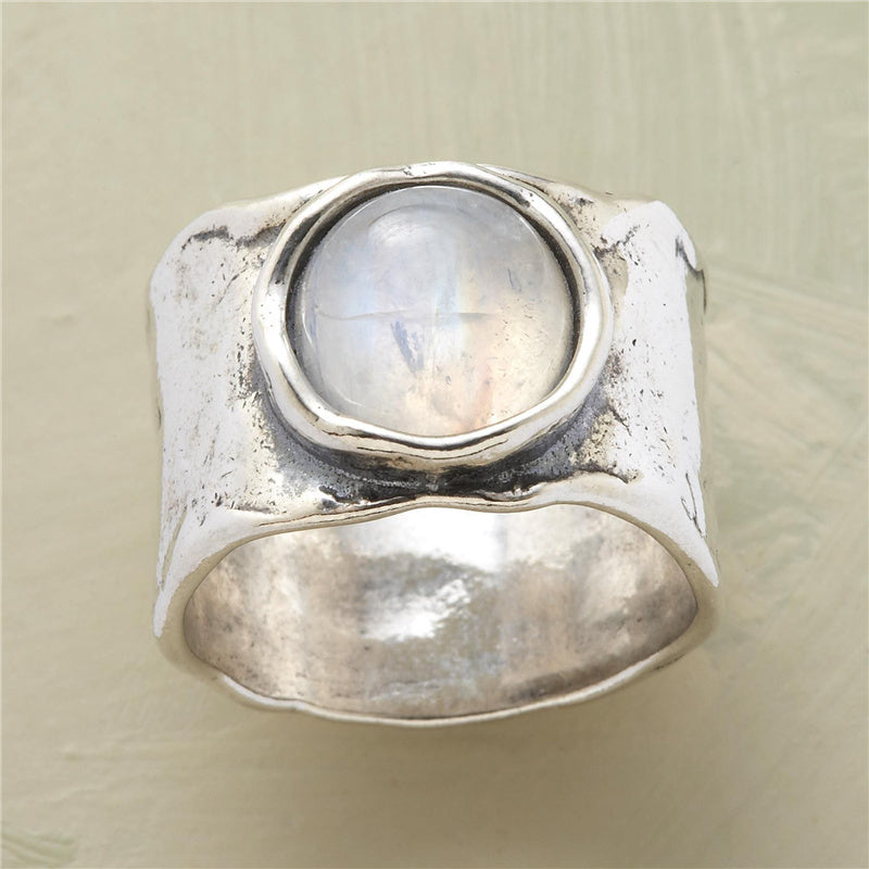 Gildessa - Enchanting Silver Moonstone Ring