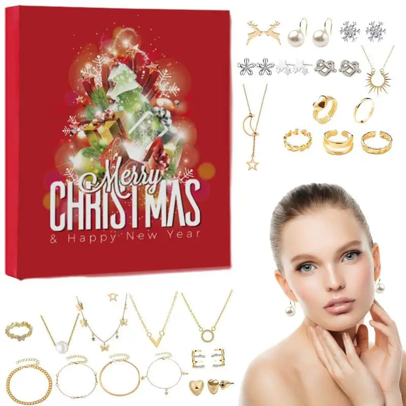 SparkleJoy Advent Calendar - 24 Days of Jewelry Surprises for Kids