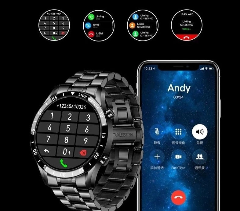 MetricPulse Watch - Premium Multifunctional Smartwatch