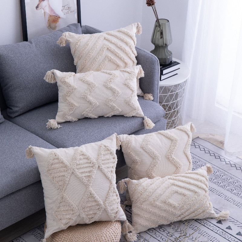 BohoVibes Pillow Covers - Ibiza-Style Cushion Covers for Home