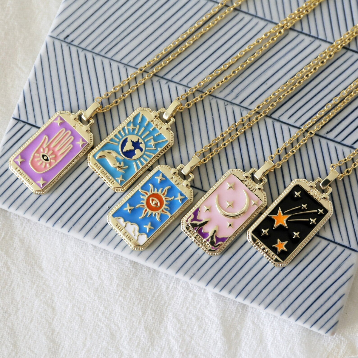 Tarot Card Necklace - Discover the Meaning Behind Each Charm