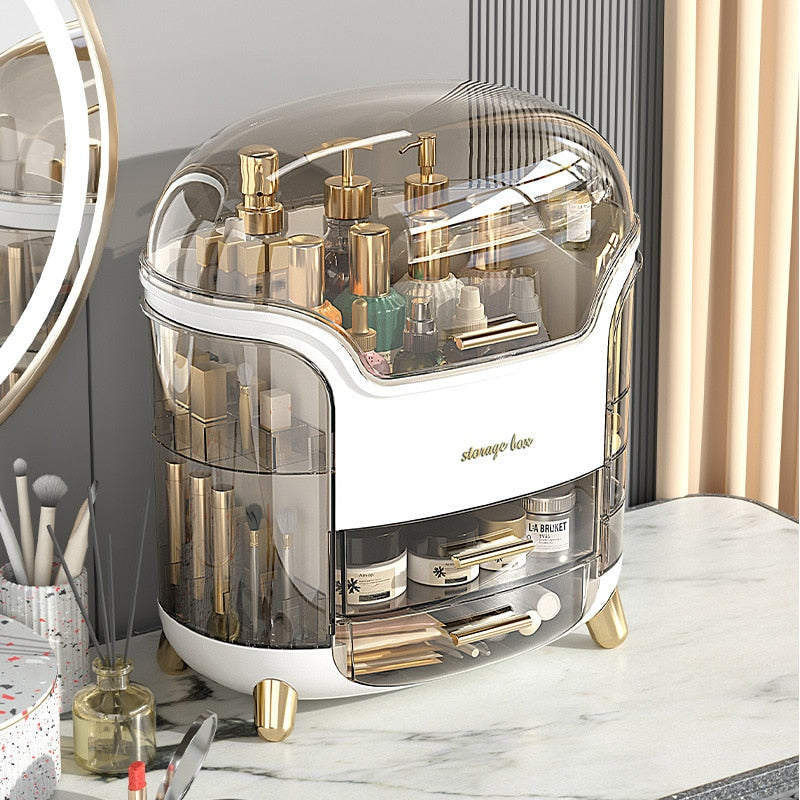 BeautyEssence Organizer - Stylish Makeup Storage for a Tidy Vanity