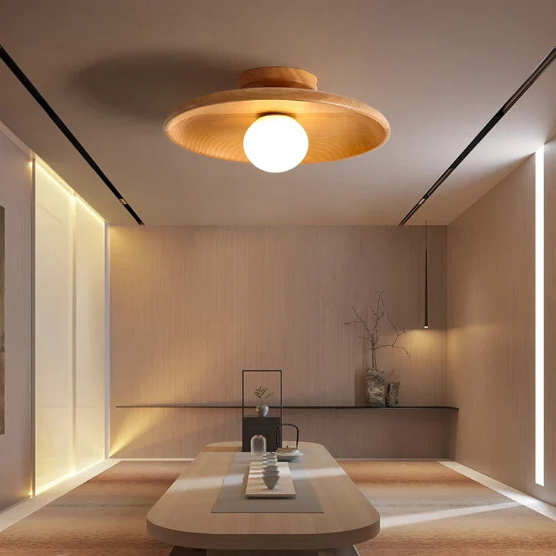 Drayvo - Wooden Pendant Lamp With Warm LED