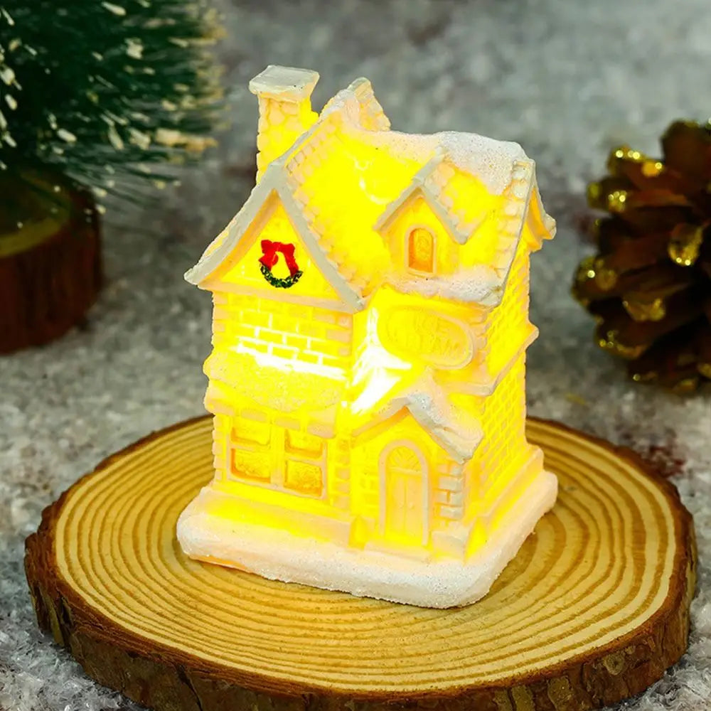 Gibsona - LED Miniature Christmas Village Houses Set