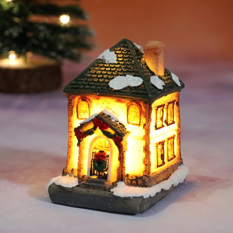 FestiveGlow Decor - LED House-Shaped Night Light