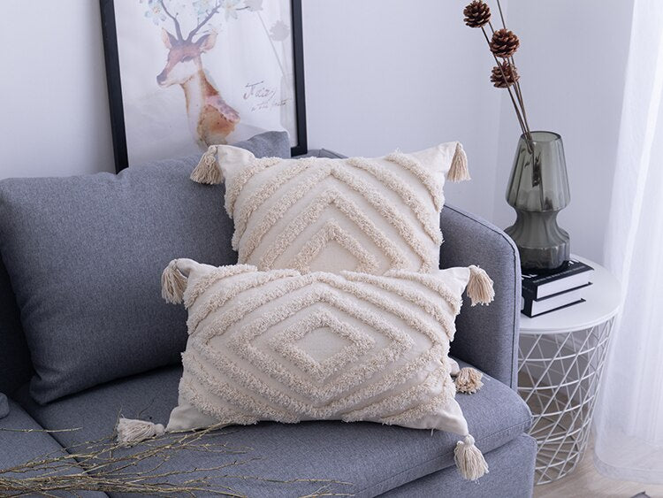 BohoVibes Pillow Covers - Ibiza-Style Cushion Covers for Home