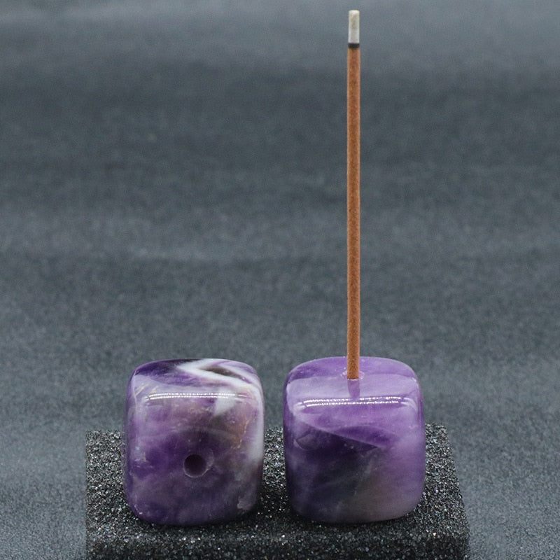 GemAura Incense Holder - Natural Gemstone Incense Holder for a Serene Home