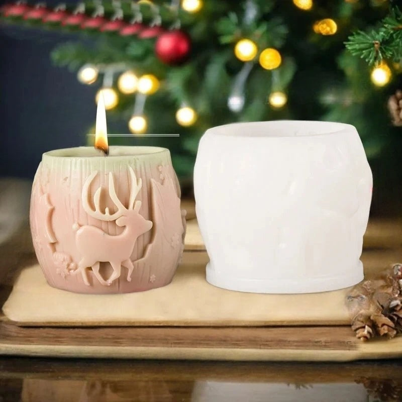 Paxmoor - Silicone Candle Mold For Festive Candles