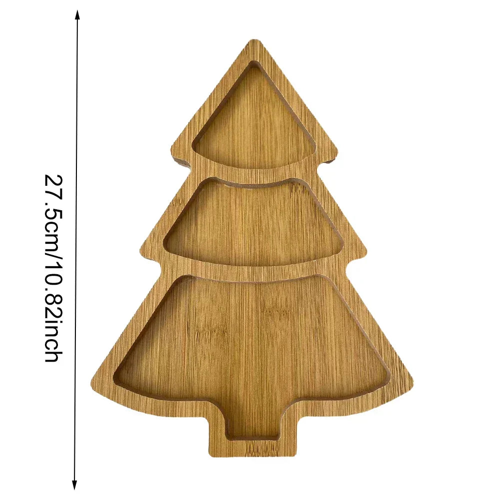 FestiveTree Board - Wooden Christmas Tree Serving Board