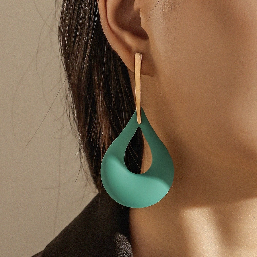 Dyvella - Vibrant Lightweight Color Drop Statement Earrings