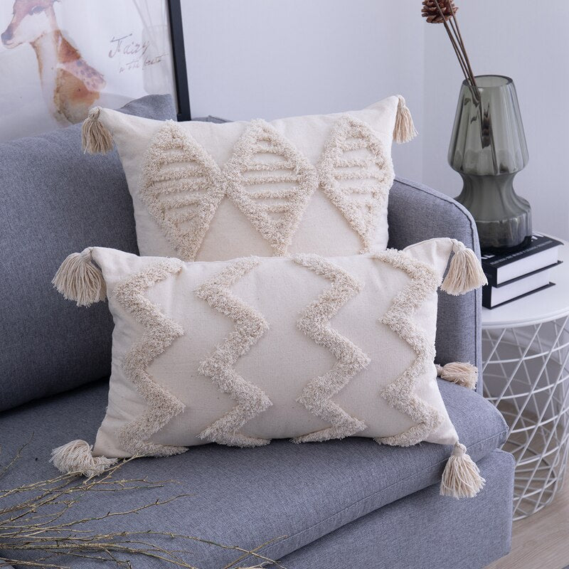 BohoVibes Pillow Covers - Ibiza-Style Cushion Covers for Home