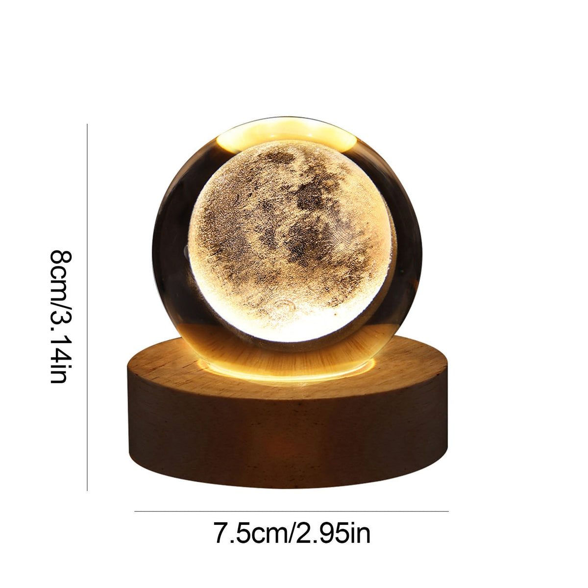 Crystal Light Ball - Enchanting Glass Ambiance Light for Your Home
