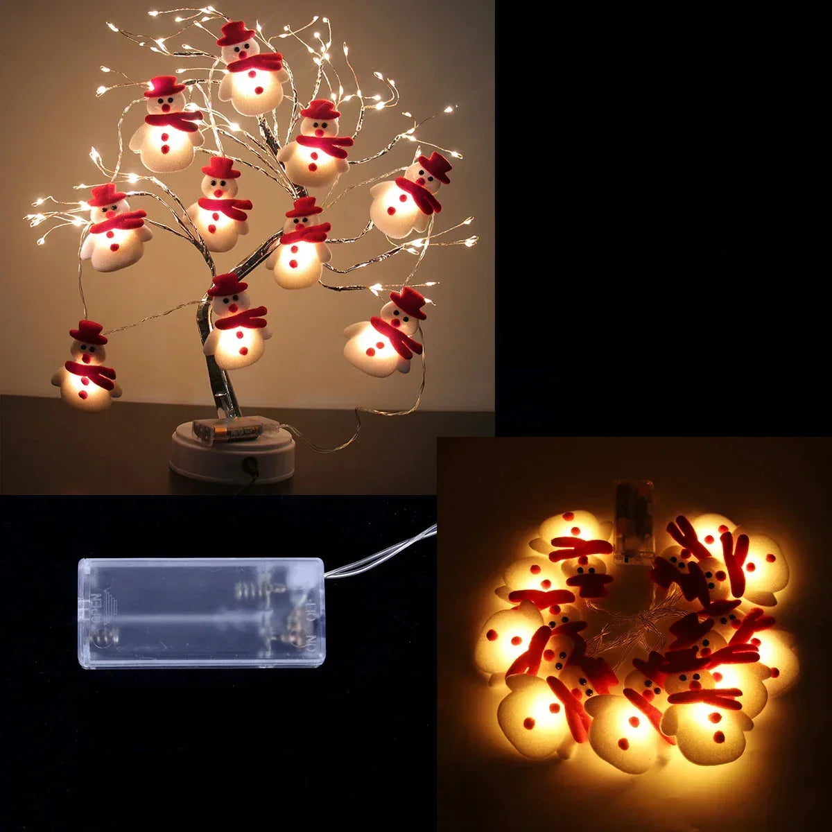 CiFolk - LED Snowman Garland Lights