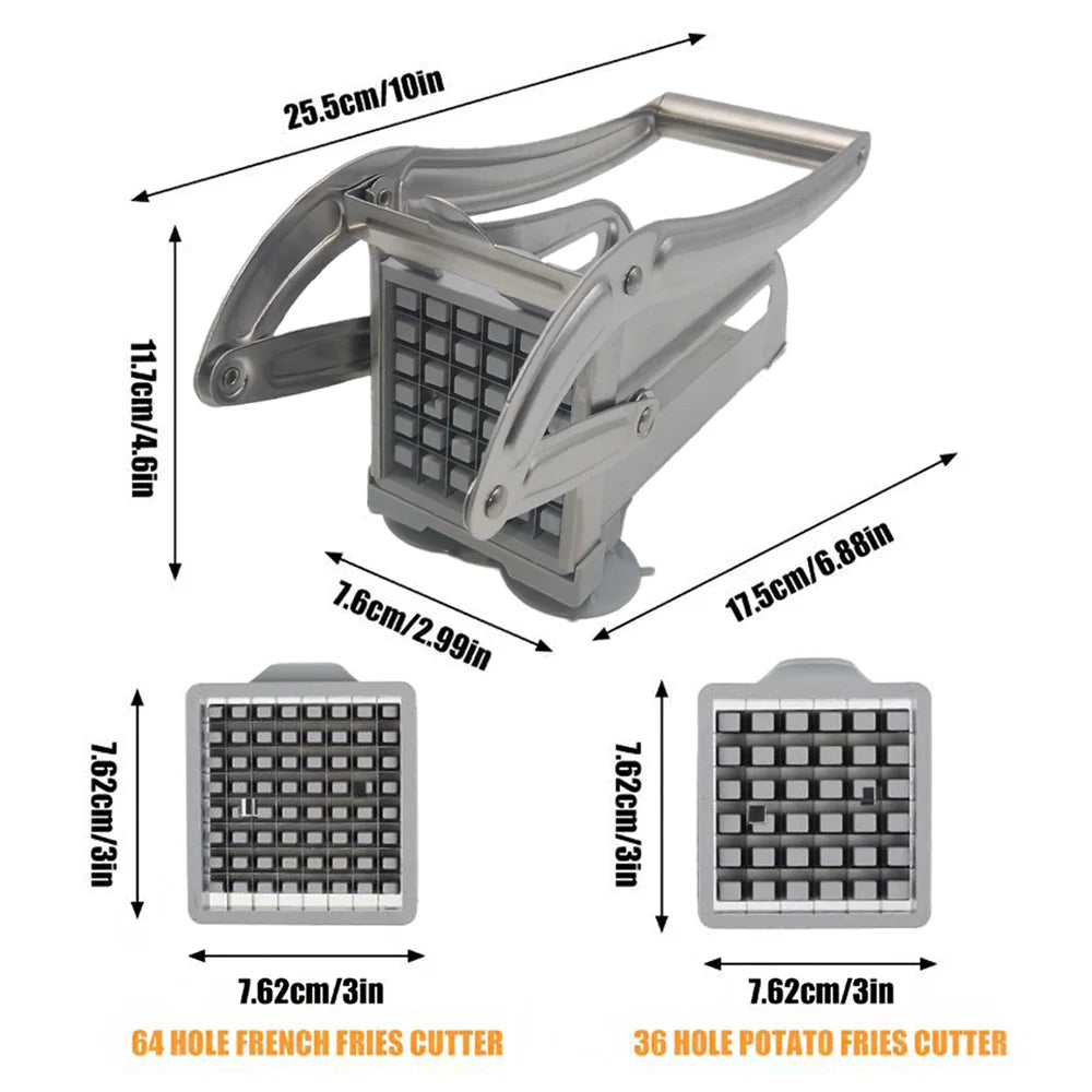 Fritzo Vegetable Cutter - Stainless Steel Vegetable Slicer