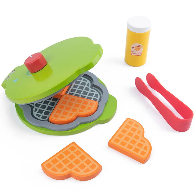 WoodPlay Set - Realistic Wooden Kitchen Playset for Kids
