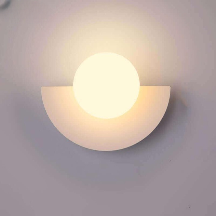 Holmcrest - Metal Half-Moon Wall Lamp