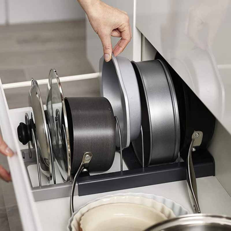 KitchenMaster Organizer - Smart Kitchen Cabinet Storage Rack
