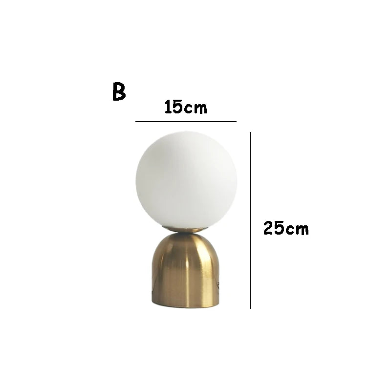 Vaentry - Glass Globe Table Lamp