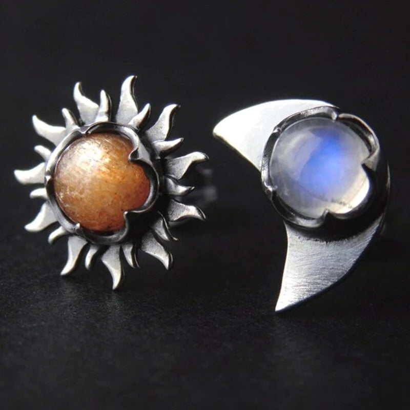 Sun and Moon Earrings - Celestial Design for Everyday Elegance