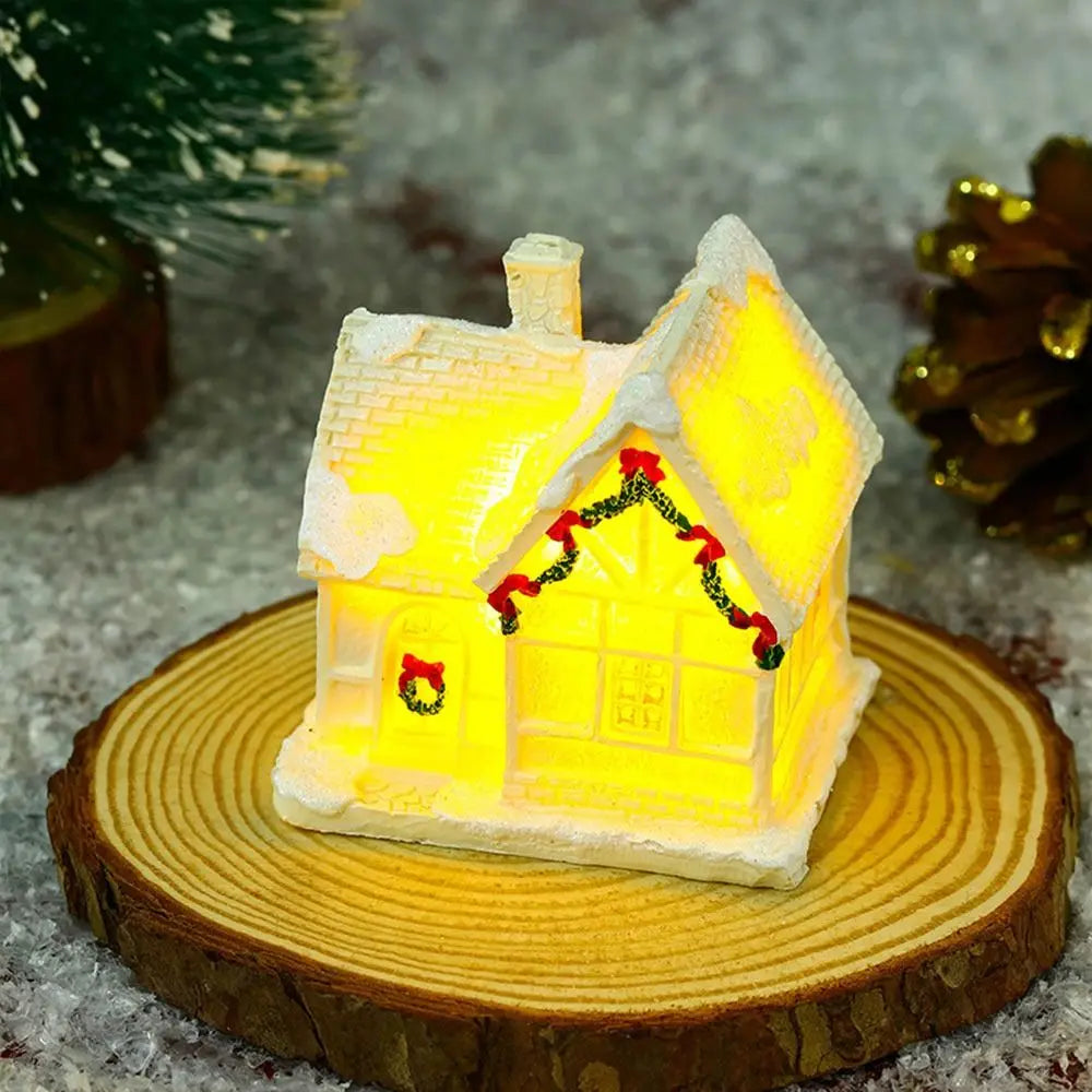 Gibsona - LED Miniature Christmas Village Houses Set