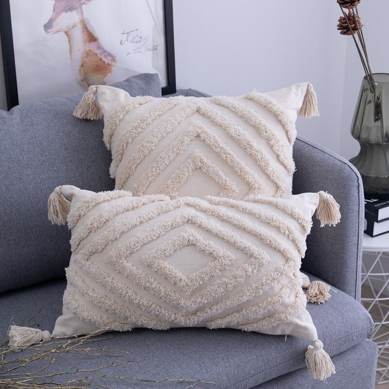 BohoVibes Pillow Covers - Ibiza-Style Cushion Covers for Home
