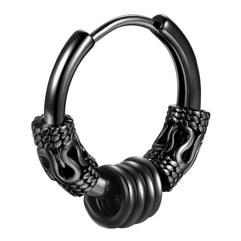 Hurvane - Chic Urban Stainless Steel Earrings for Men