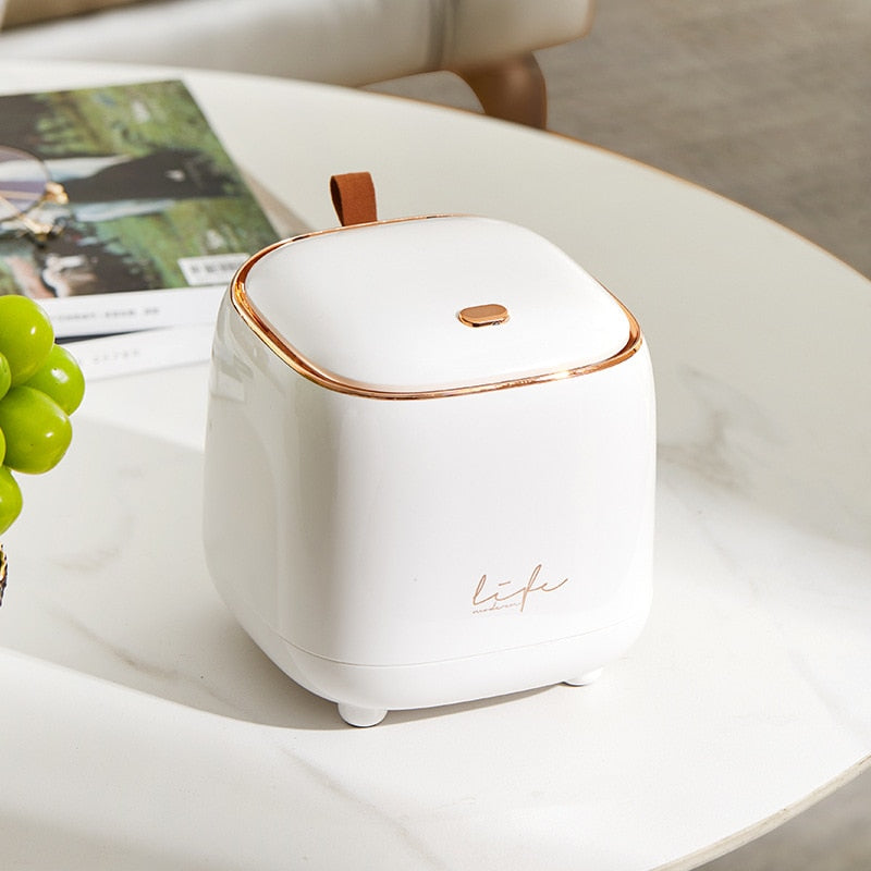 LuxeBin - Elegant Tabletop Trash Bin for Any Space