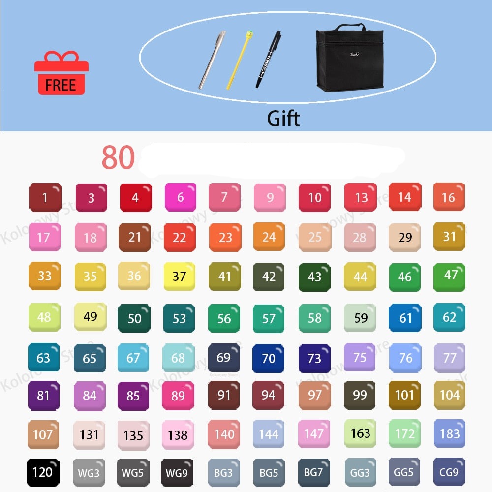MangaBlend - Professional Color Markers for Artists