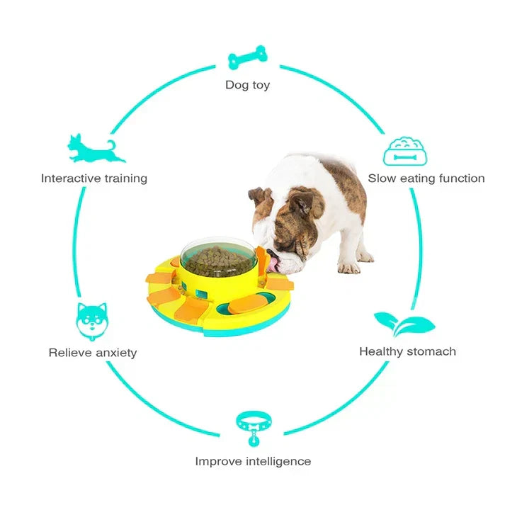 PuzzleFeast Pet Feeder - Interactive Feeding Game for Pets