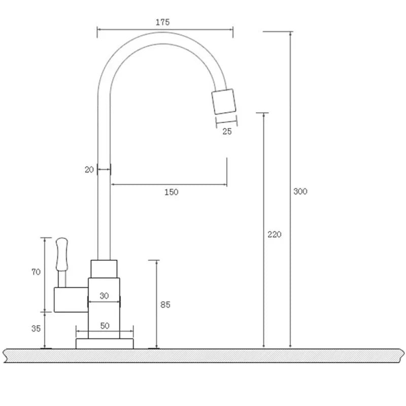 Kirwell - Antique Brass Single-Handle Faucet