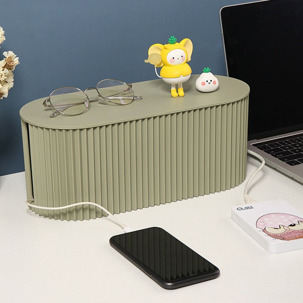 StorageMaster Box - Sleek Cable and Adapter Organizer