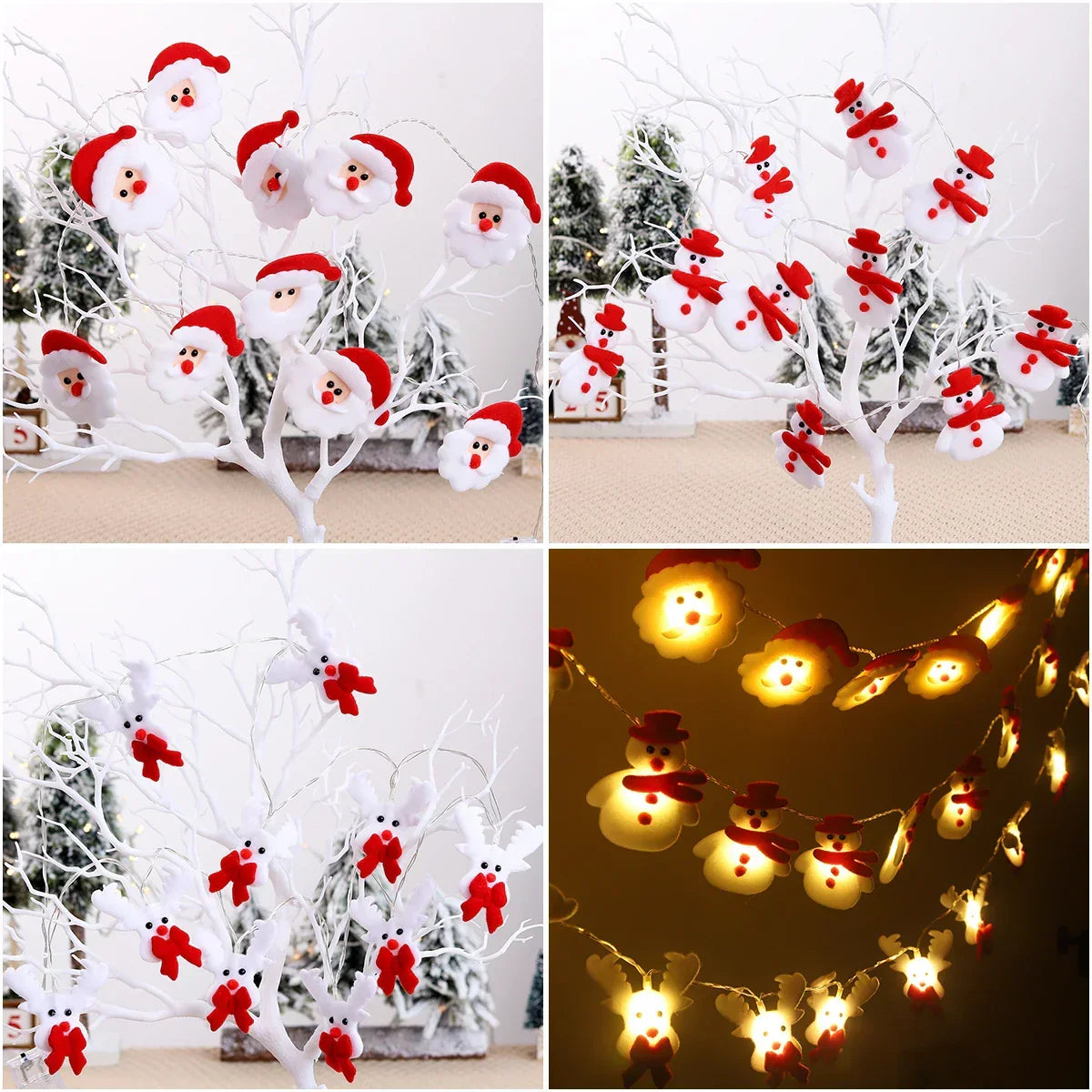CiFolk - LED Snowman Garland Lights