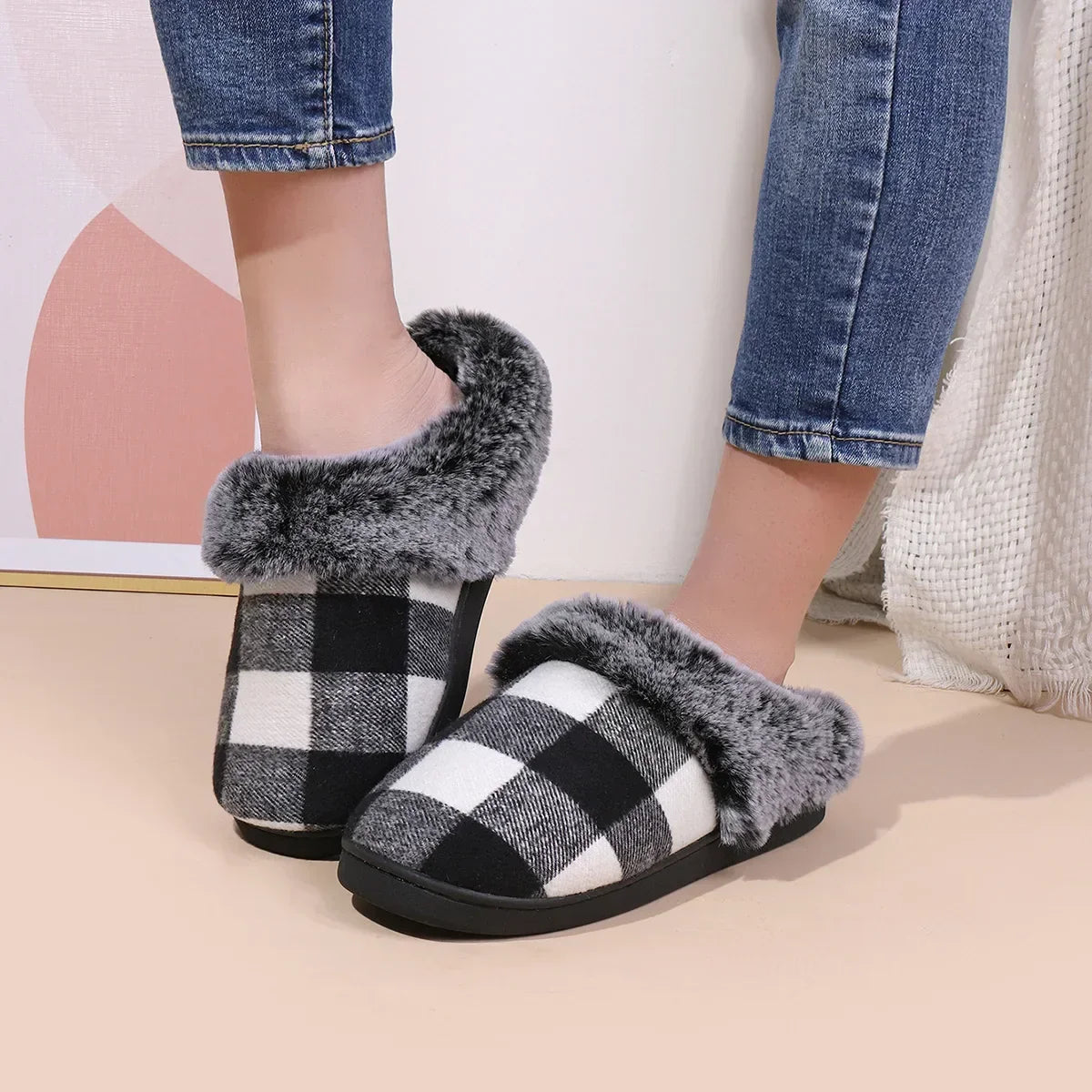 Gizrenda - Kid-Friendly Wool Cotton Winter Slippers