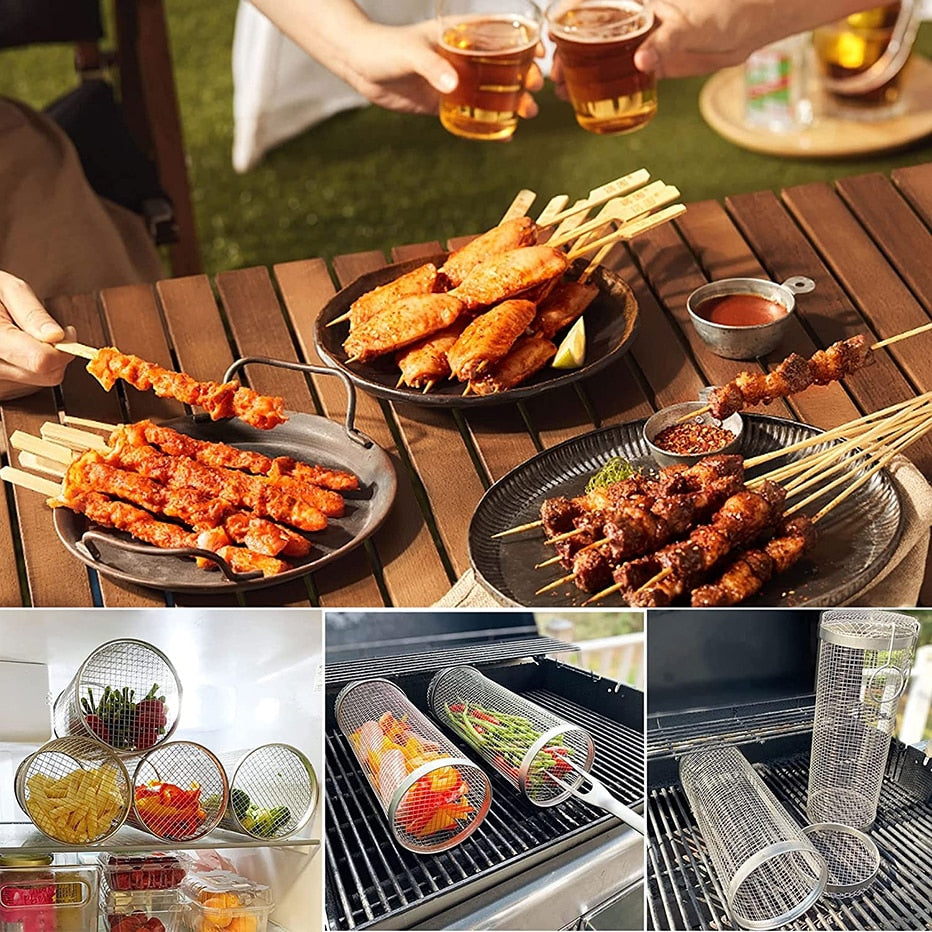 WroastMate - Stainless Steel Mesh Grill Basket