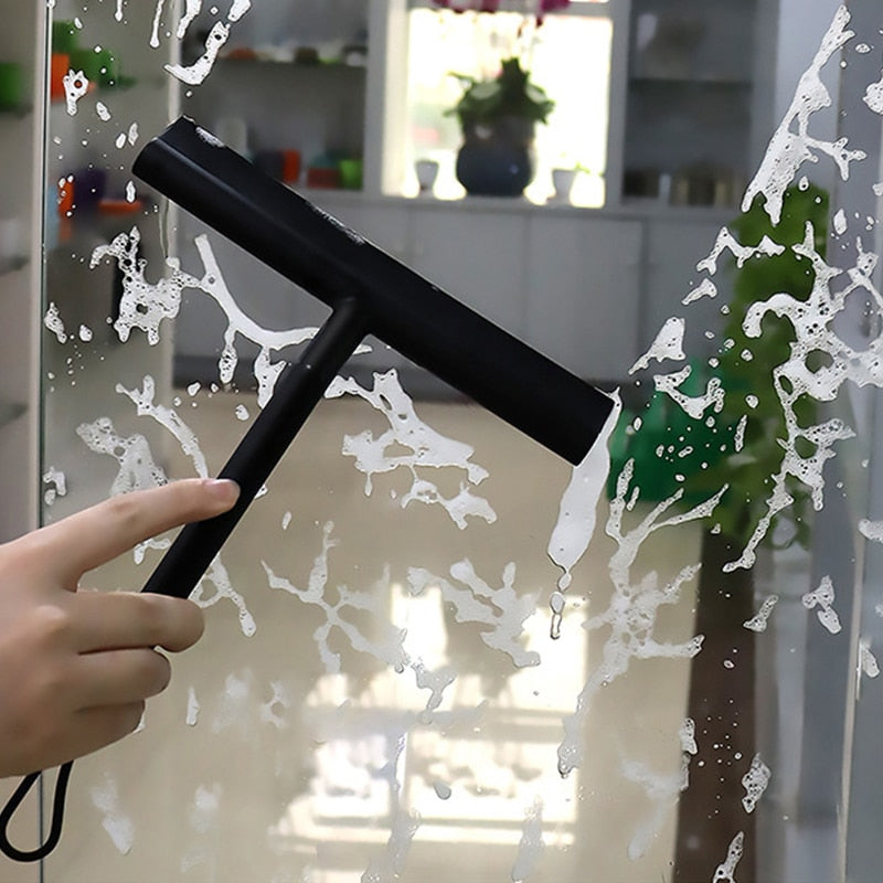 ShowerEase Squeegee - Sleek Black Shower Cleaning Tool