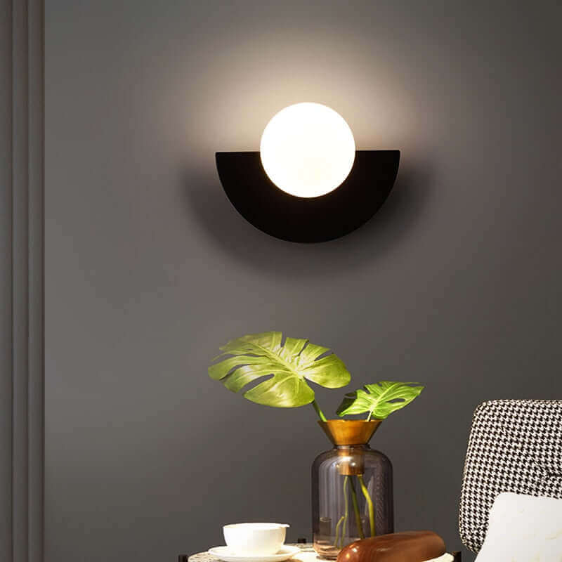 Holmcrest - Metal Half-Moon Wall Lamp