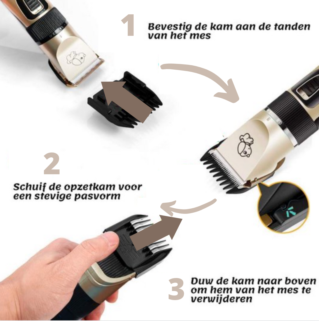 Pett Groomer - Professional Dog Trimmer and Brush Set